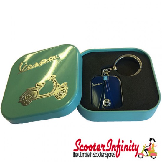 Key ring chain - Vespa (Blue, Legshield)