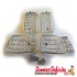 Indicator Grills Kit Plastic Chrome (Vespa PX80-200/PE/Lusso T5 Classic)