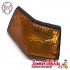 Indicator Rear Left PIAGGIO SIEM (yellow amber orange, w/o bulbs) (Vespa PX80-200/PE/Lusso/T5)