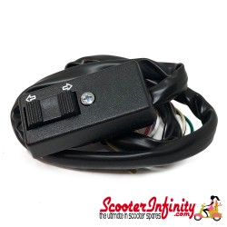 Indicator Switch (without Battery, 6 Wires) (Vespa PX125 E 100050->PX150E 410581 ->/PX200E 137654) Indicator Switch (without Battery, 6 Wires) (Vespa PX125 E 100050->PX150E 410581 ->/PX200E 137654)