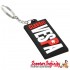 Key ring chain - Classic Vespa (Rubber, 60mm x 30mm) (Vespa Rally, PX, PK, T5, Sprint, Super)