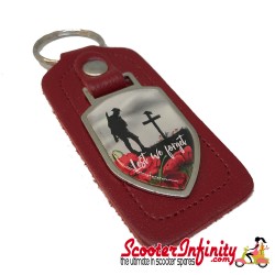 Key ring chain - Poppy Soldier Remembrance Day "Lest We Forget" (Red) Key ring chain - Poppy Soldier Remembrance Day "Lest We Forget" (Red)