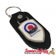 Key ring chain - Quadrophenia Mods Mod Target (Black)