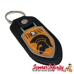 Key ring chain - Trojan Music (Black, Shield)