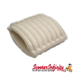 Kickstart Pedal Rubber (White) (Vespa PX/T5 LML)