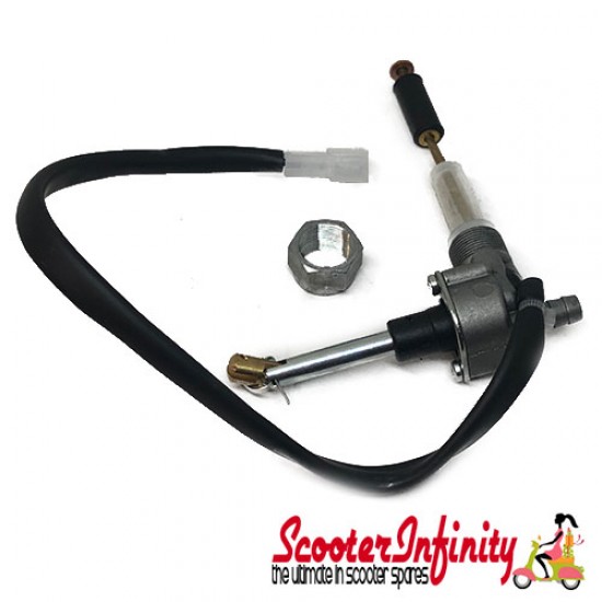 Fuel Petrol Tap Fast Flow OMG Lambretta 90? Version (For SIP Digital Speedo, Without Lever) (LI/LIS/SX/TV 2?-3? /DL/GP)