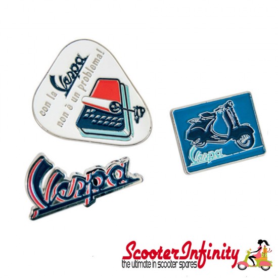 Magnet Set (Fridge Magnets) FORME NO PROBEMLA VESPA (60-65mm width per magnet)