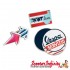 Magnet Set (Fridge Magnets) FORME VESPA SERVIZIO (60-65mm width per magnet)