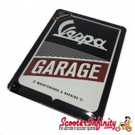Metal Sign FORME Vespa Garage (150x200mm, blue/white/red) Metal Sign FORME Vespa Garage (150x200mm, blue/white/red)