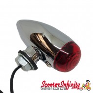 Spotlight / Spotlamp - Mini Bullet Mod Style (Red) (Vespa / Lambretta)