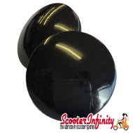 Mirror Hole Cover Handlebar Black (35mm) (PAIR) (Vespa GTS/GTS Super/GTV/GT/GT L) (UPTO 2016 models)