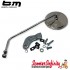 Mirror Standard BUMM LEFT, round, ? 130 mm, M10, chrome, stainless steel  for Vespa all Classic models