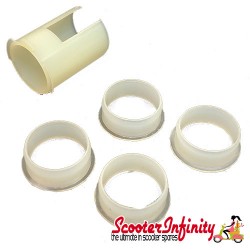 Mounting Kit handlebar (gear/throttle tube, 5 bushes) (LML, Vespa P Range, PX, T5, T5 Classic 125-200 cc)