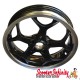 Wheel Rim MP3 (Black with Polished Edge) (3.00-13" - 5 Spokes) (Genuine Piaggio) (Vespa GTS/GTS Super/GTV/GT 60/GT/GT L 125-300cc - Not GTS ABS Models)