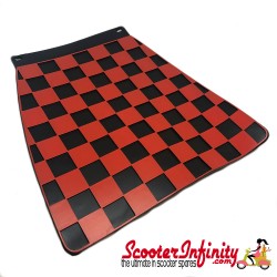 Mudflap Red Black Chequered / Check (Universal Fitment)