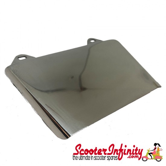 Mudflap Rear Stainless Steel (Lambretta LI, SX, TV, GP)