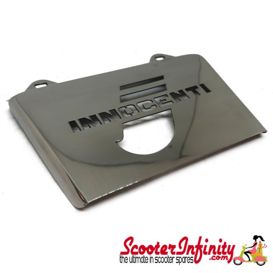 Mudflap Rear Stainless Steel INNOCENTI (Lambretta LI, SX, TV, GP)