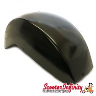 Mudguard (metal, black) (Vespa 125 T5  also for Vespa PX80-200/PE /Lusso/`98/MY/`11/T5/LML Star 125-200 2T/4T)