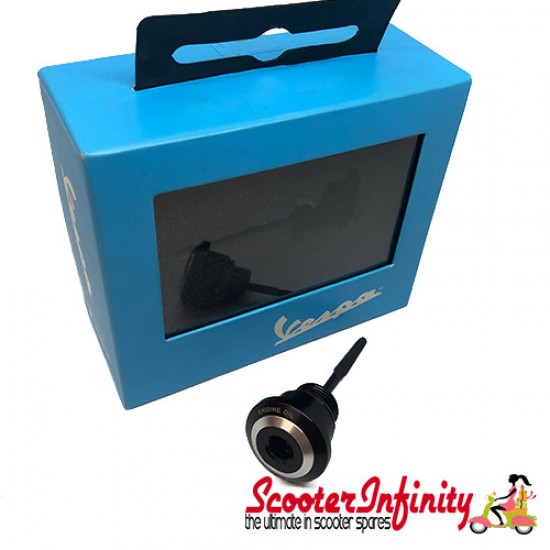 Filler Oil Dipsticks Plug Bolt (aluminium CNC)  PIAGGIO (Vespa ET4, GT, GTS, GTV LX, LXV, Vespa S)