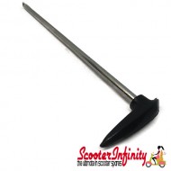 Petrol Fuel Tap Lever Rod (Black) (Lambretta GP)