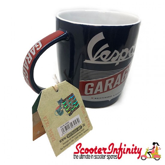 Mug Vespa Garage (blue/white/red)