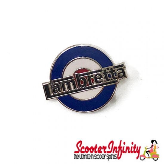 Pin Badge - Mod Target with Lambretta Emblem