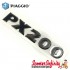 Badge Sidepanel "PX 200" Chrome (adhesive) (Vespa PX 200 E, '98, Millenium)
