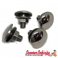 Grommet/Plugs Rear Frame (Stainless Steel, Set of 4) (Lambretta GP LI SX TV - Series 3)