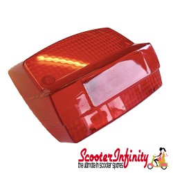 Rear Light Lens (Rear / Red) (Vespa P80-150X/P200E)