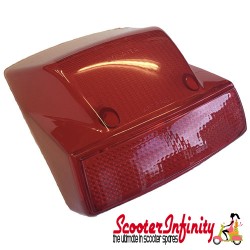 Rear Light Lens Bosatta (Rear / Red) (Vespa PX125-200/MY)