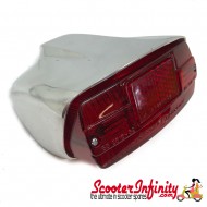 Rear Light Unit (Polished Alloy) (Lambretta LI TV / Series 2)