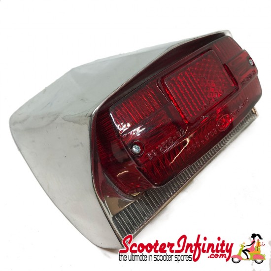 Rear Light Unit (Polished Alloy) (Lambretta LI SX TV - Series 3)