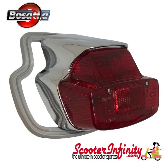 Rear Light BOSATTA Antique Big (Vespa 125 VNB6/150 GL/Sprint> 025478 /180SS>0018000)