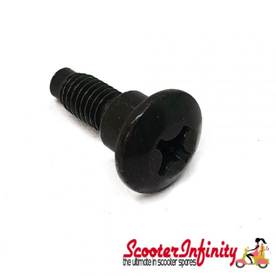 Screw Body Fixing M6x16mm Cover with Collar (Black) (Vespa GTS, ET, LX, LXV, Primavera, Sprint) Screw Body Fixing M6x16mm Cover with Collar (Black) (Vespa GTS, ET, LX, LXV, Primavera, Sprint)