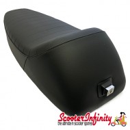 Seat Sport ANCILLOTTI (Black) (Vespa P, PX, T5 Classic)