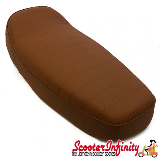 Seat Sport ANCILLOTTI (Tan Brown) (Vespa P, PX, T5 Classic)