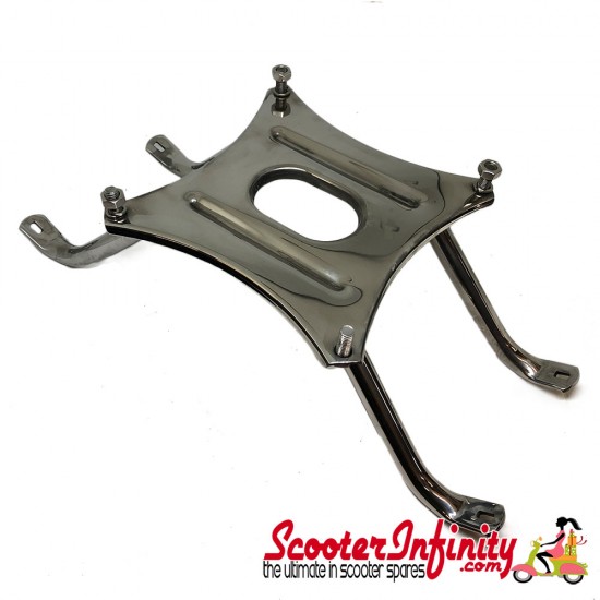 Spare Wheel Holder Inside Legshield (Stainless Steel) (Lambretta Series 2)