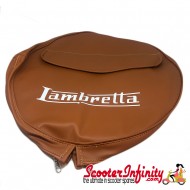 Spare Wheel Cover (with Pouch) (Tan Brown) (Lambretta LI SX TV GP)