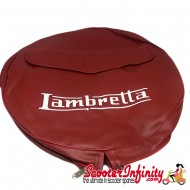 Spare Wheel Cover (with Pouch) (Ox Blood) (Lambretta LI SX TV GP)