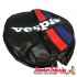 Spare Wheel Cover (Black, Red Blue Stripes) (Vespa)
