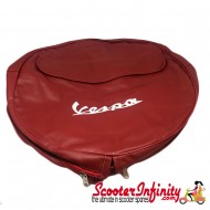 Spare Wheel Cover (Vespa Emblem, with Pouch) (Ox Blood) (Vespa) Spare Wheel Cover (Vespa Emblem, with Pouch) (Ox Blood) (Vespa)
