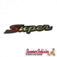 Badge "Super" Rear (Vespa GTS Super Sport) Badge "Super" Rear (Vespa GTS Super Sport)
