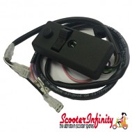 Light Switch (function: shutter, battery, 6 wires) (Vespa P80 -150X/PX80-200E/Lusso 1? /P200E) Light Switch (function: shutter, battery, 6 wires) (Vespa P80 -150X/PX80-200E/Lusso 1? /P200E)