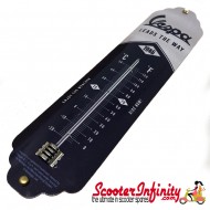 Thermometer (Vespa - Leads The Way) (Steel Plate) (65x280 mm) Thermometer (Vespa - Leads The Way) (Steel Plate) (65x280 mm)