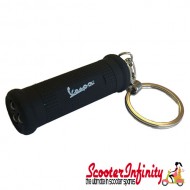 Key ring chain - Vespa Grip Torch (Dark Blue, with LED Torch)