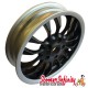Wheel Rim PIAGGIO PAIR Front & Rear (Black with Polished Edge) (3.00-12" - 14 Spokes) (Vespa GTS/GTS Super/GTV/GT 60/GT/GT L 125-300cc - Not GTS ABS Models)