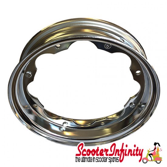 Wheel Rim Standard Split Lambretta FA Italia 2.10x10 (CHROME) (DL, GP, SX, TV)