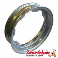 Wheel Rim Standard Split Lambretta FA Italia 2.10x10 (Silver) (DL, GP, SX, TV) Wheel Rim Standard Split Lambretta FA Italia 2.10x10 (Silver) (DL, GP, SX, TV)