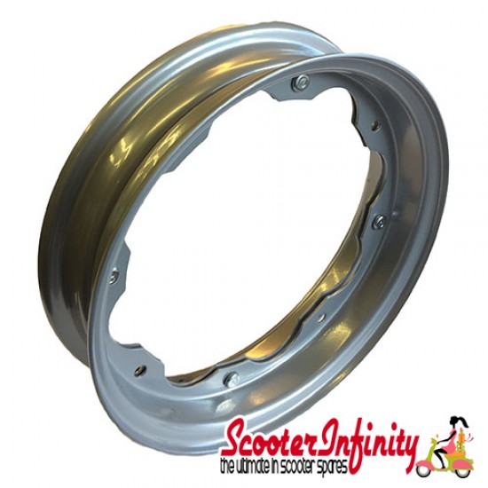 Wheel Rim Standard Split Lambretta FA Italia 2.10x10 (Silver) (DL, GP, SX, TV)