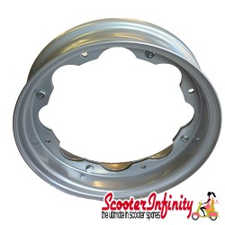 Wheel Rim Standard Split Lambretta FA Italia 2.10x10 (Silver) (DL, GP, SX, TV) Wheel Rim Standard Split Lambretta FA Italia 2.10x10 (Silver) (DL, GP, SX, TV)